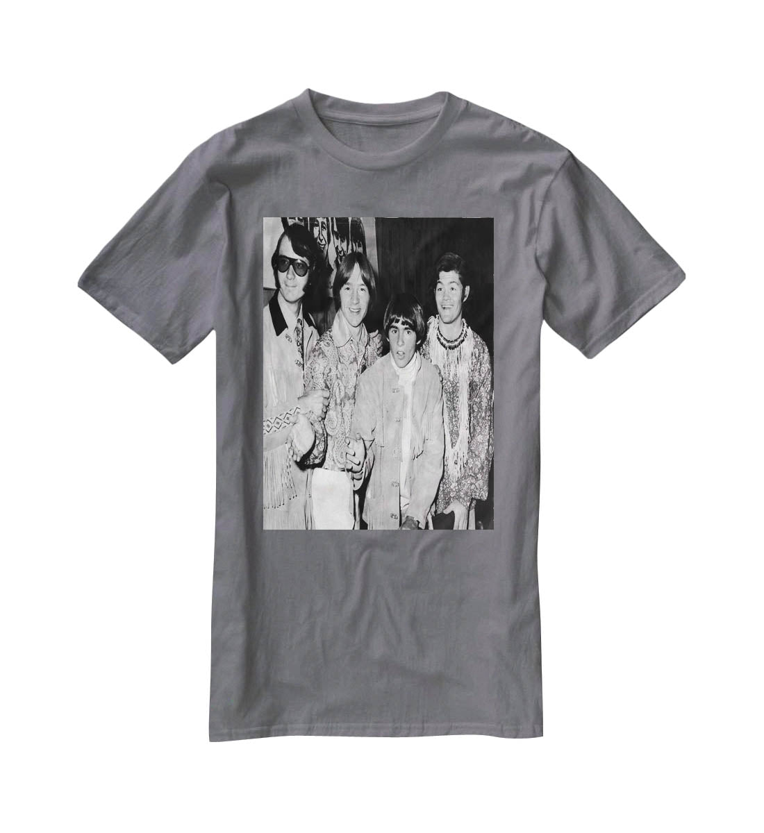 The Monkees in paisley T-Shirt - Canvas Art Rocks - 3