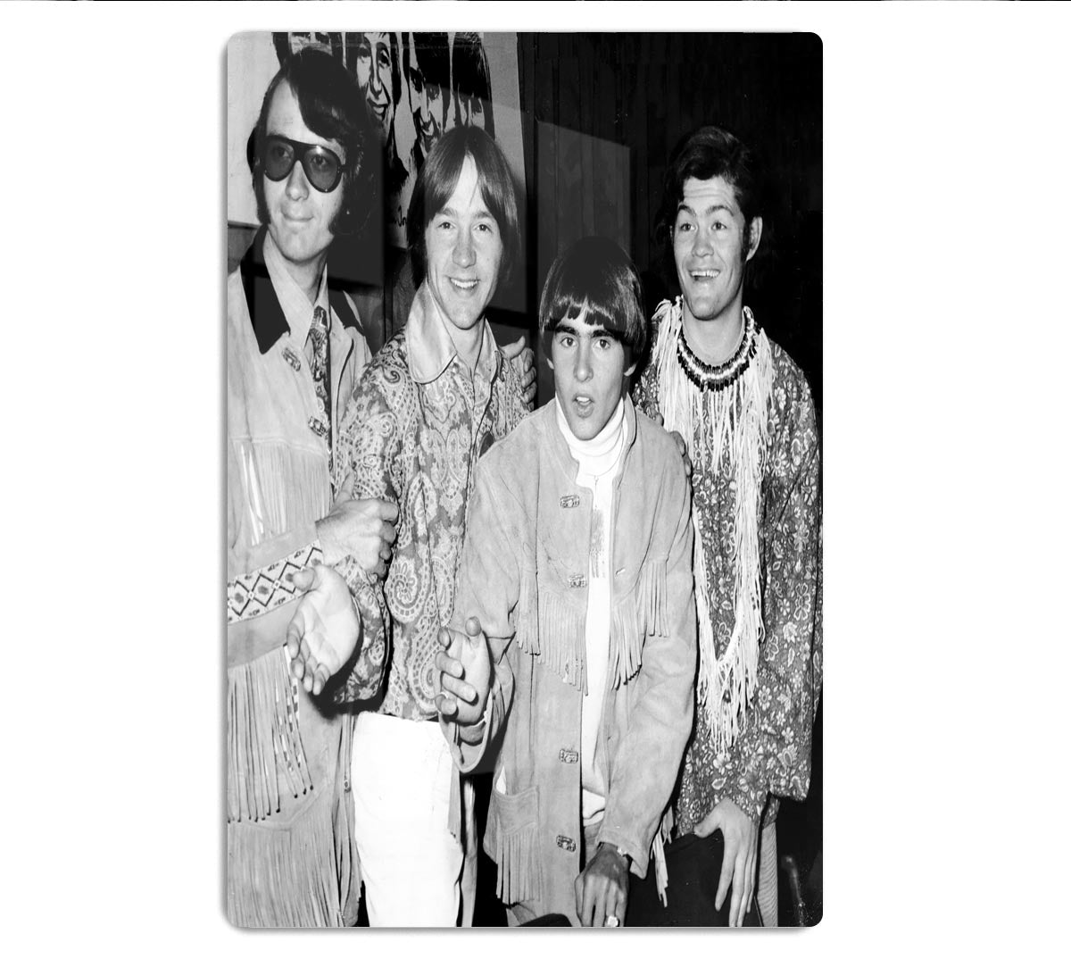The Monkees in paisley HD Metal Print