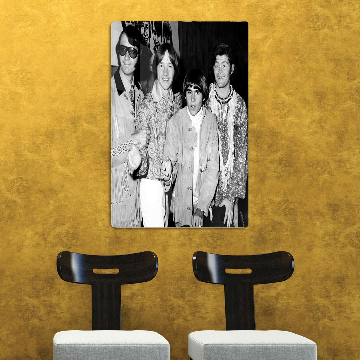 The Monkees in paisley HD Metal Print