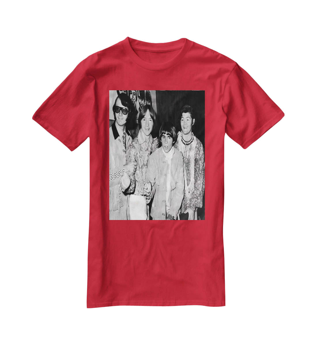 The Monkees in paisley T-Shirt - Canvas Art Rocks - 4