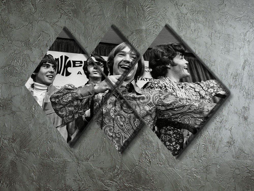 The Monkees playing around 4 Square Multi Panel Canvas - Canvas Art Rocks - 2