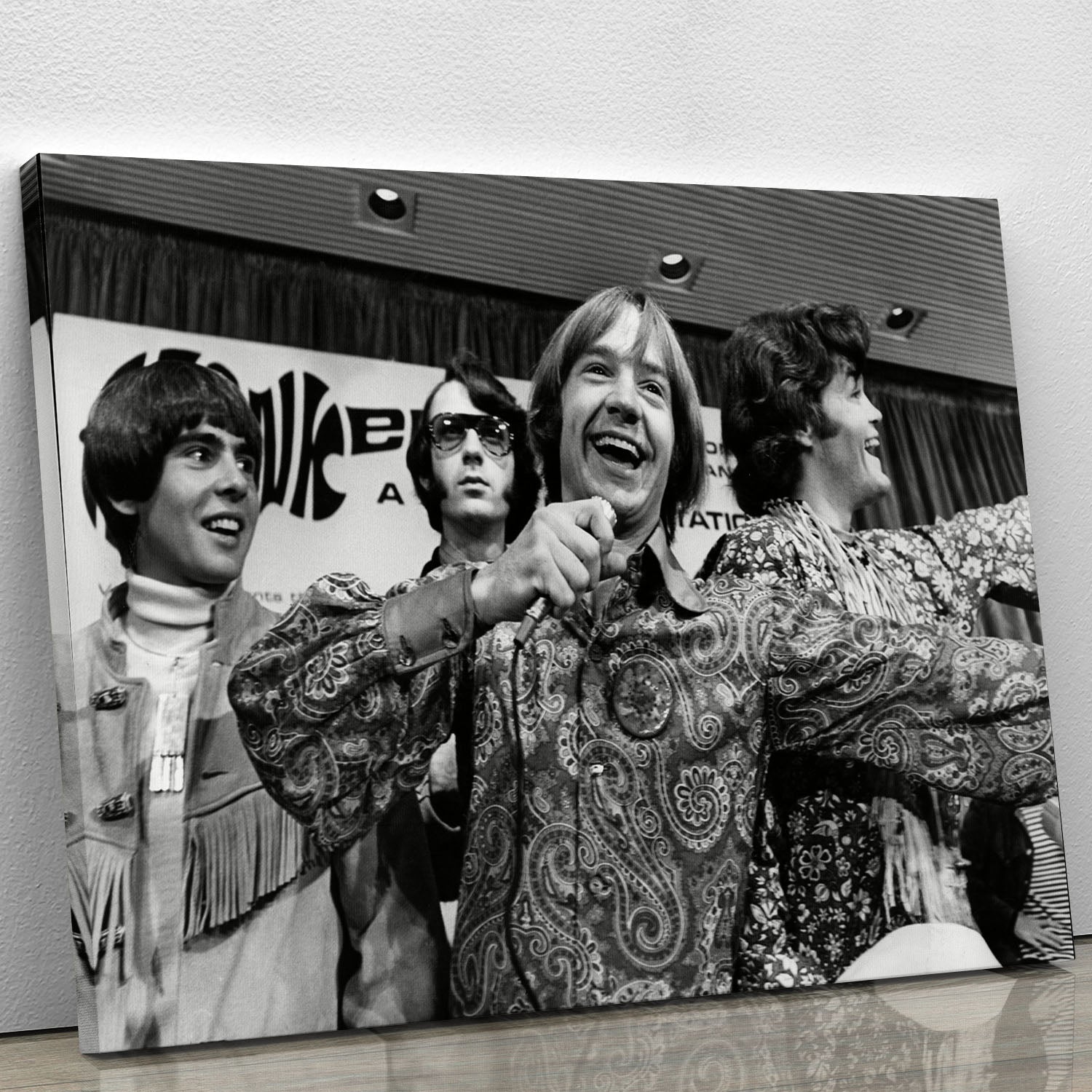 The Monkees playing around Canvas Print or Poster - Canvas Art Rocks - 1