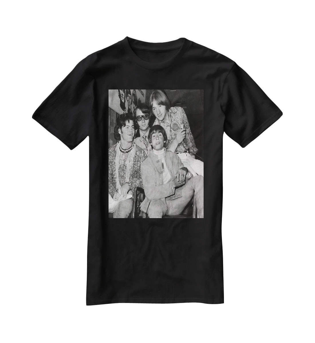 The Monkees sitting T-Shirt - Canvas Art Rocks - 1