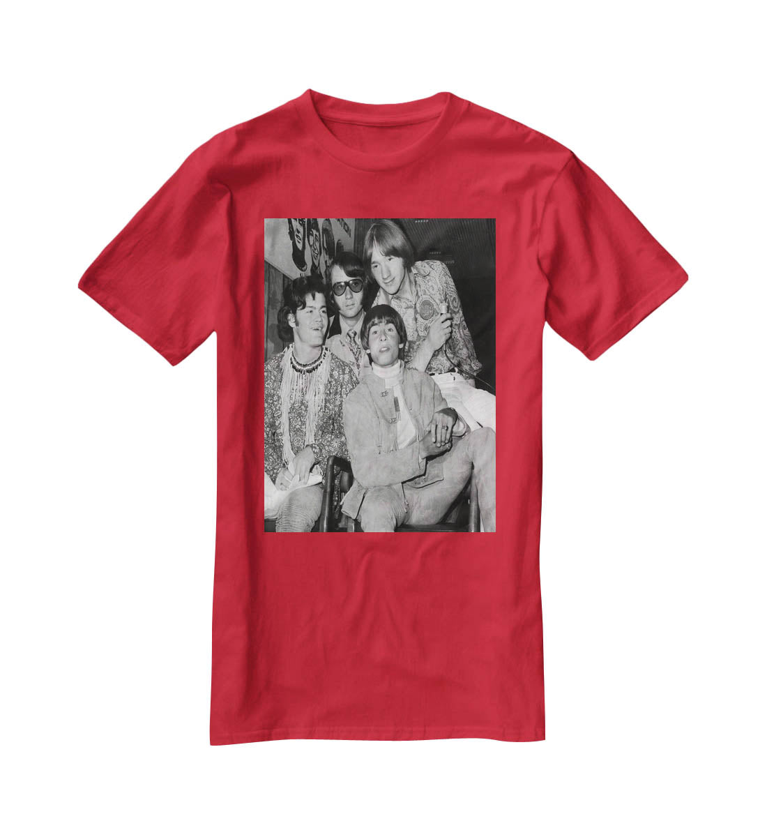 The Monkees sitting T-Shirt - Canvas Art Rocks - 4