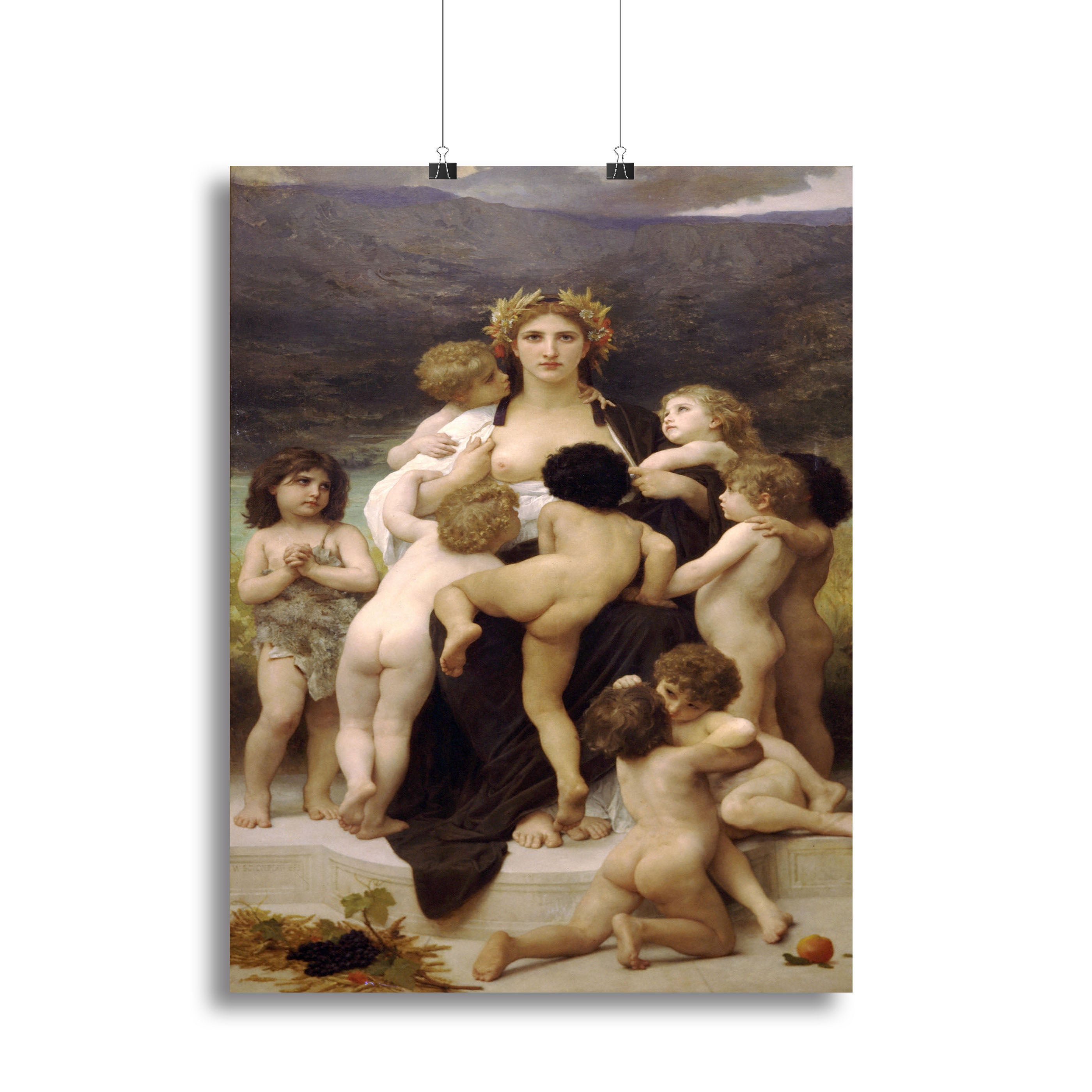 The Motherland By Bouguereau Canvas Print or Poster - Canvas Art Rocks - 2