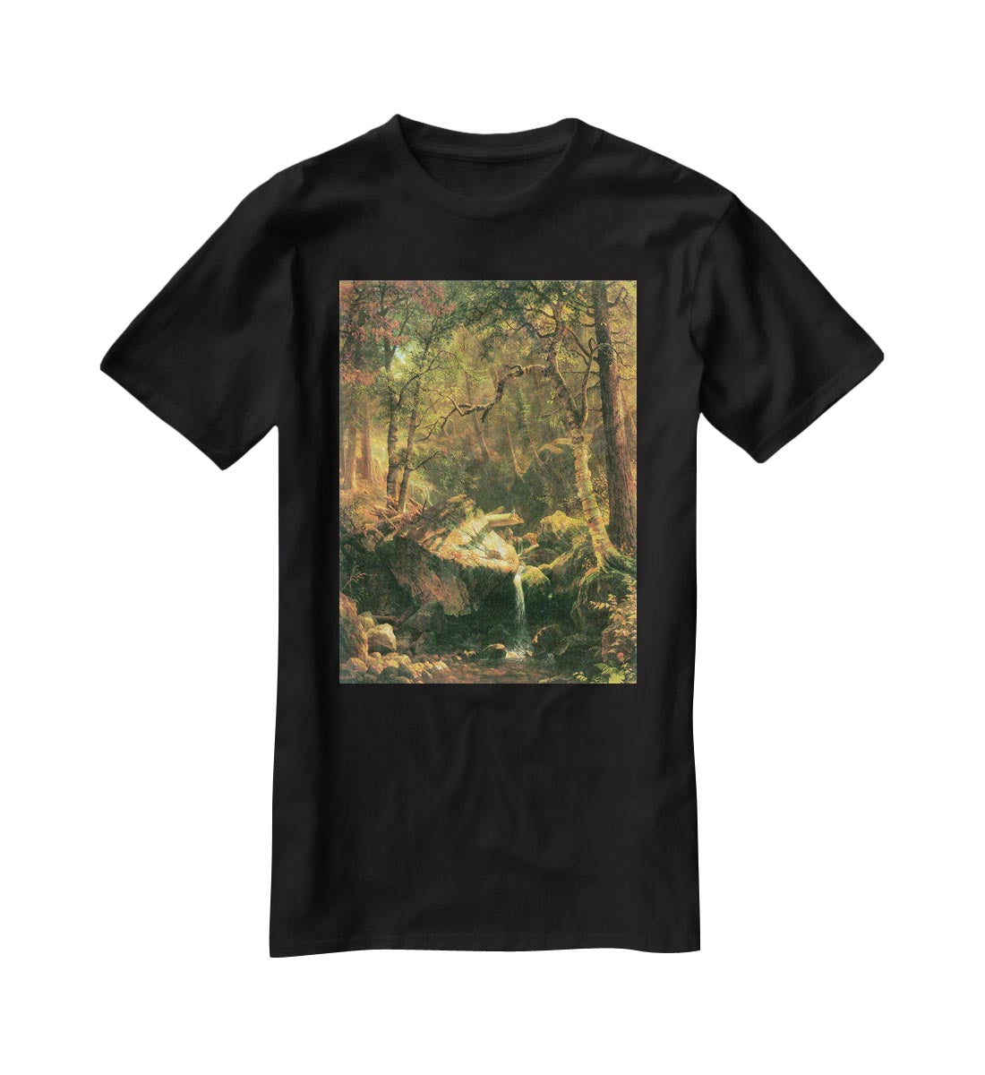 The Mountain by Bierstadt T-Shirt - Canvas Art Rocks - 1