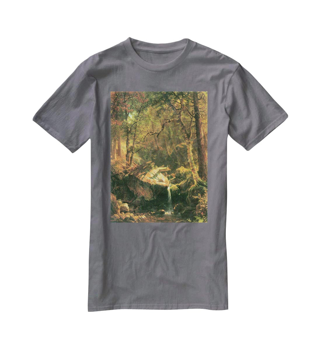The Mountain by Bierstadt T-Shirt - Canvas Art Rocks - 3