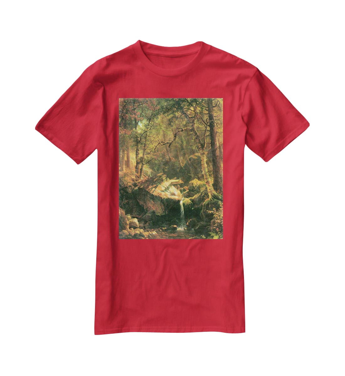 The Mountain by Bierstadt T-Shirt - Canvas Art Rocks - 4