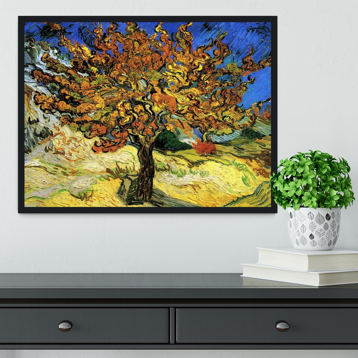 The Mulberry Tree by Van Gogh Framed Print - Canvas Art Rocks - 2