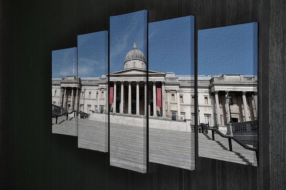 The National Gallery London under Lockdown 2020 5 Split Panel Canvas - Canvas Art Rocks - 2