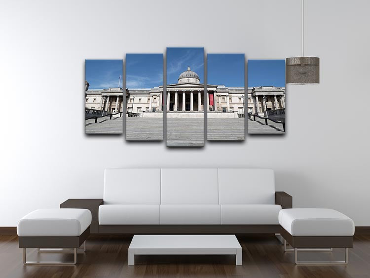 The National Gallery London under Lockdown 2020 5 Split Panel Canvas - Canvas Art Rocks - 3