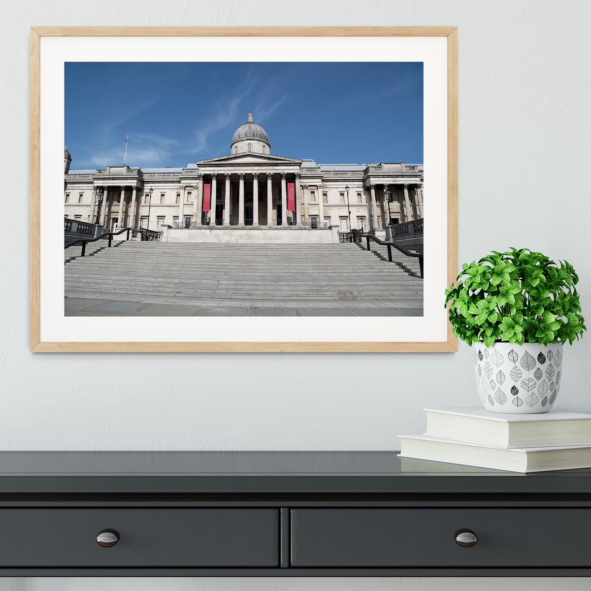 The National Gallery London under Lockdown 2020 Framed Print - Canvas Art Rocks - 3