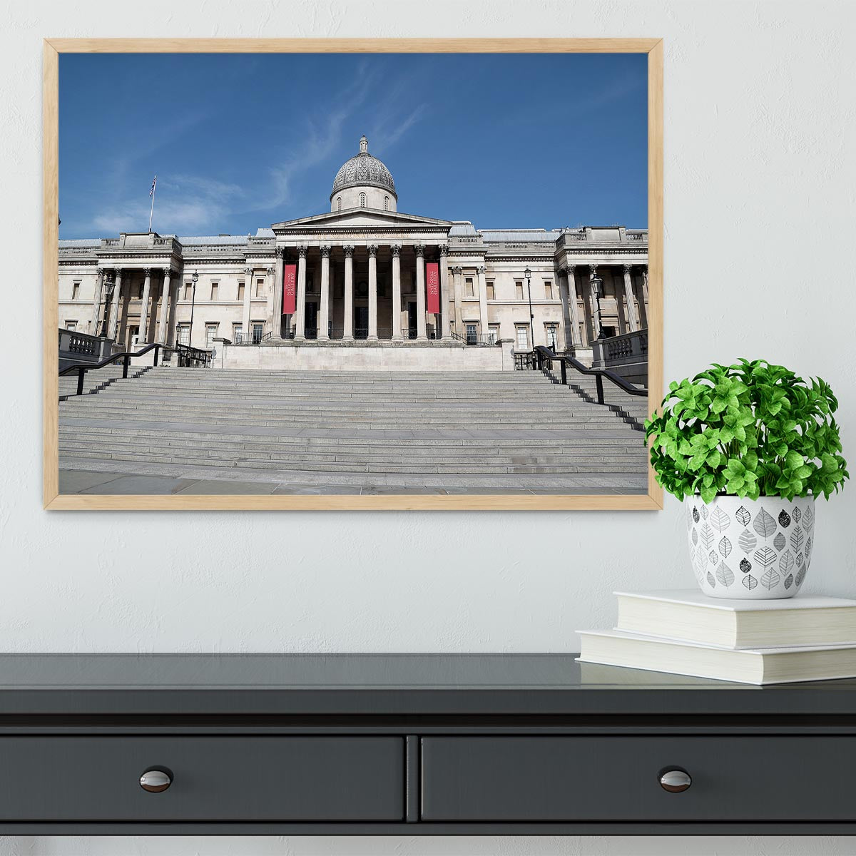 The National Gallery London under Lockdown 2020 Framed Print - Canvas Art Rocks - 4