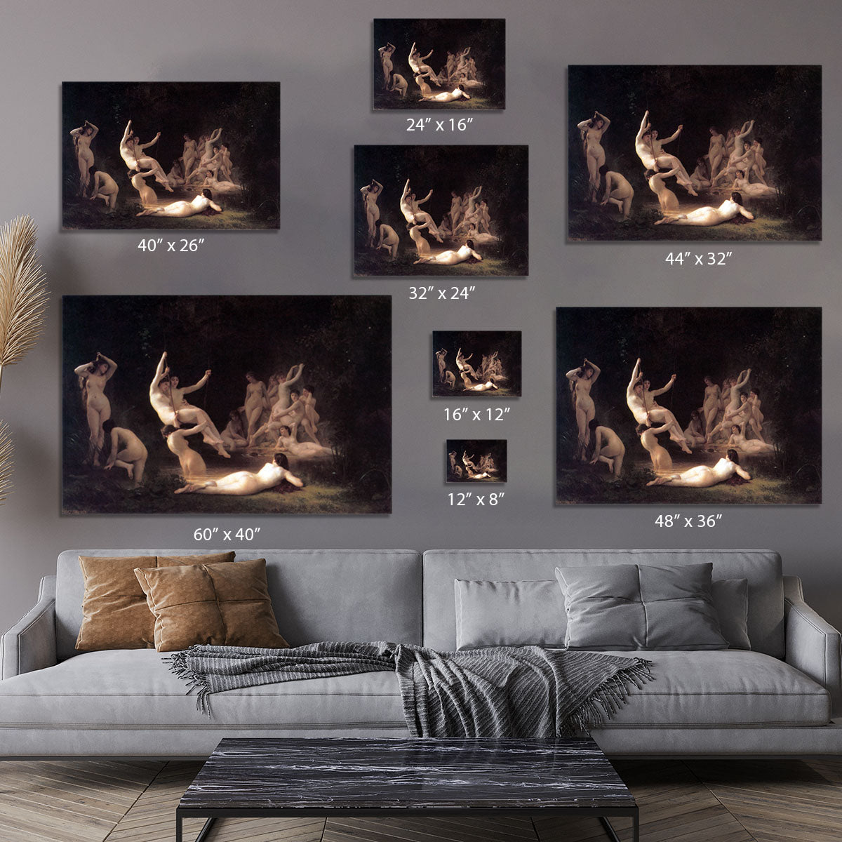 The Nymphaeum By Bouguereau Canvas Print or Poster - Canvas Art Rocks - 7