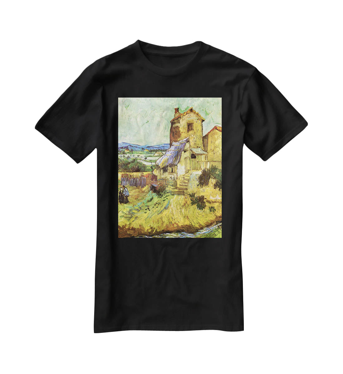 The Old Mill by Van Gogh T-Shirt - Canvas Art Rocks - 1