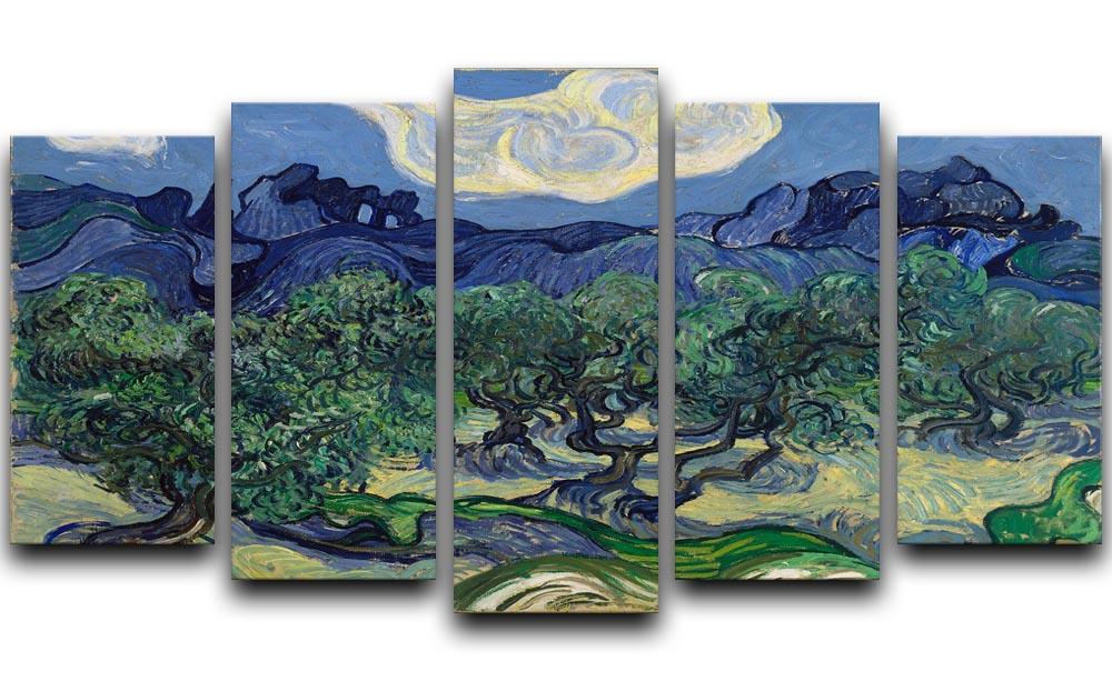 The Olive trees 5 Split Panel Canvas  - Canvas Art Rocks - 1