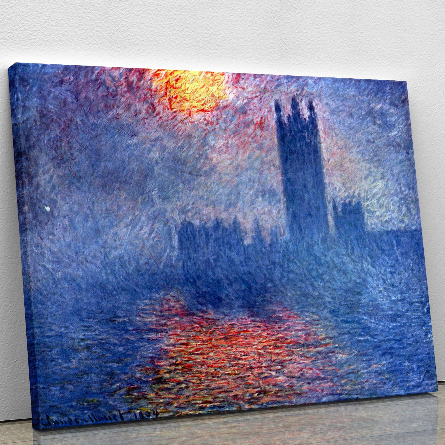 The Parlaiment in London by Monet Canvas Print or Poster - Canvas Art Rocks - 1