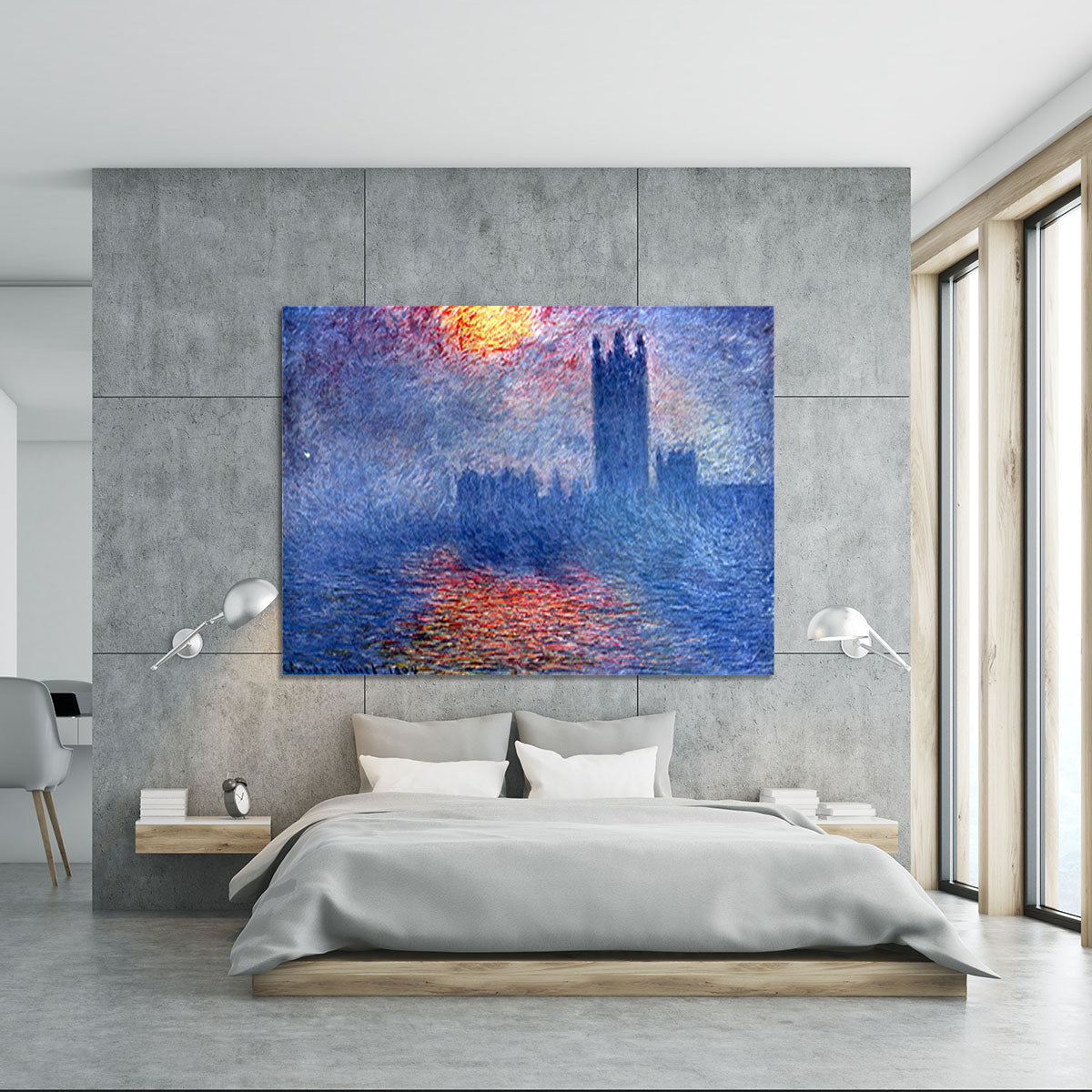 The Parlaiment in London by Monet Canvas Print or Poster - Canvas Art Rocks - 5