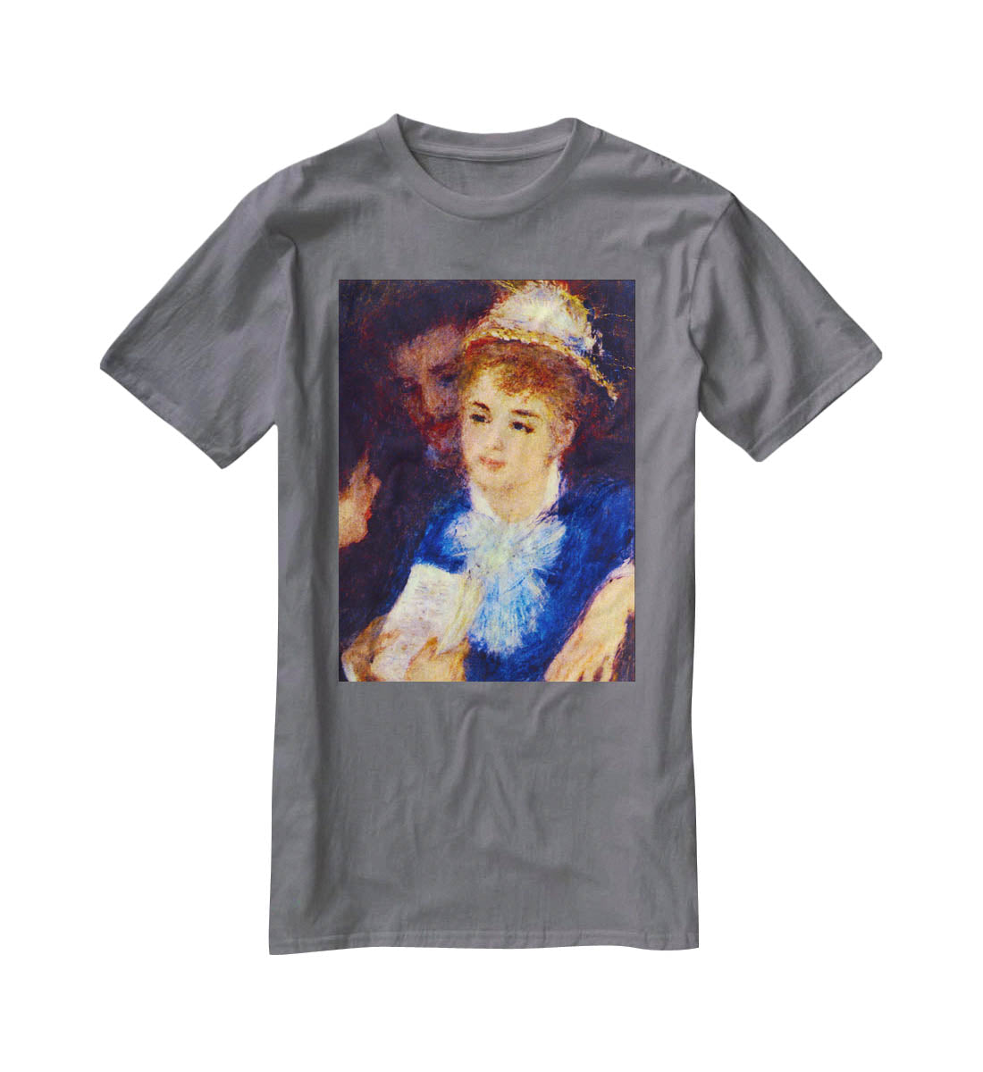 The Perusal of the Part by Renoir T-Shirt - Canvas Art Rocks - 3