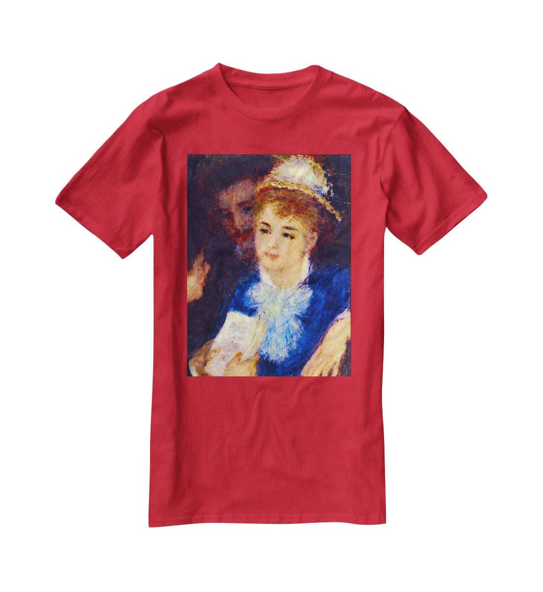 The Perusal of the Part by Renoir T-Shirt - Canvas Art Rocks - 4