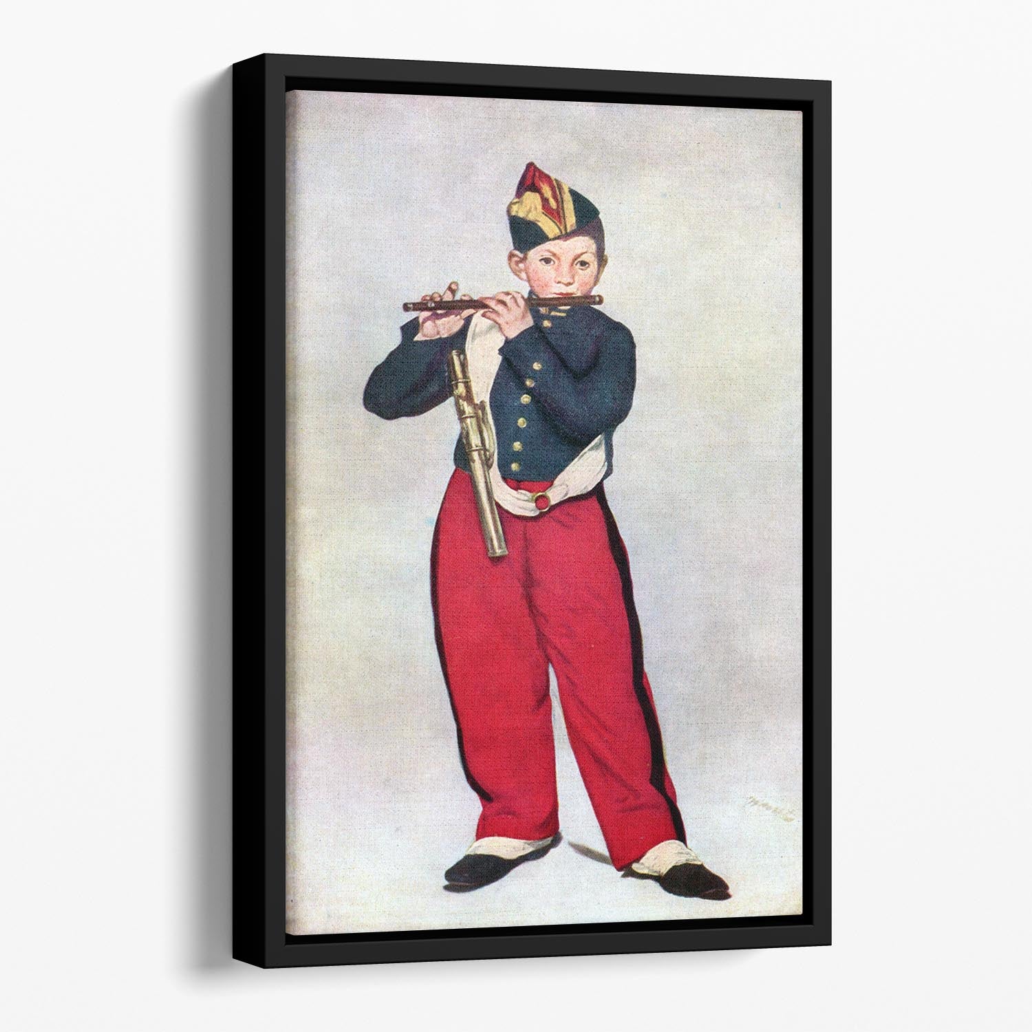 The Piper by Manet Floating Framed Canvas