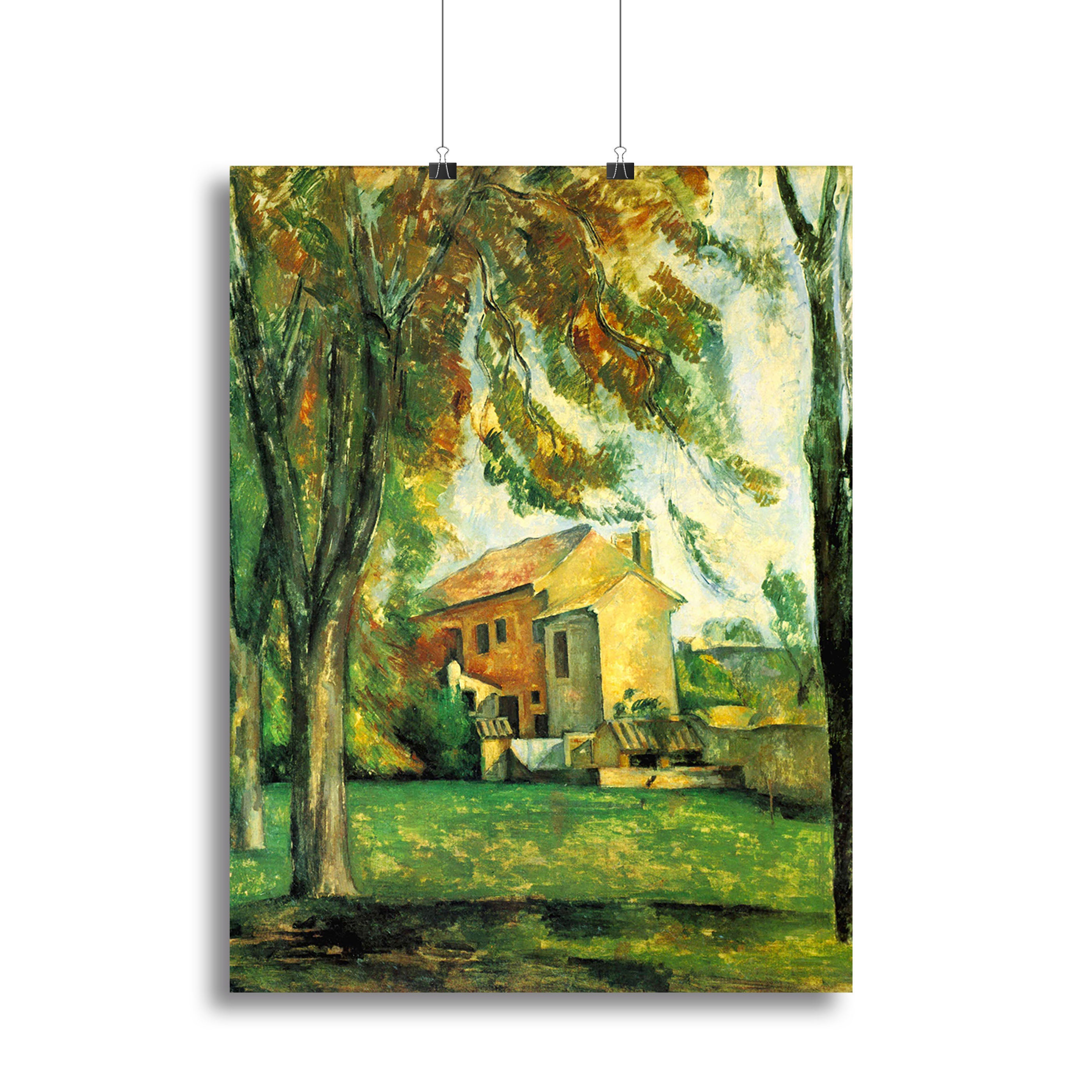 The Pond of the Jas de Bouffan in Winter by Cezanne Canvas Print or Poster - Canvas Art Rocks - 2