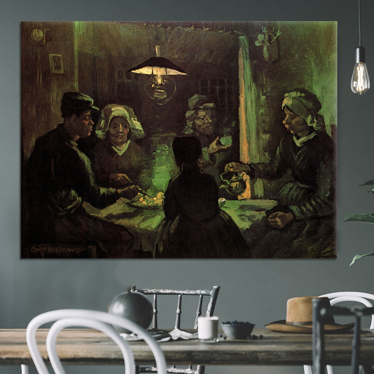 The Potato Eaters by Van Gogh Canvas Print or Poster - Canvas Art Rocks - 3