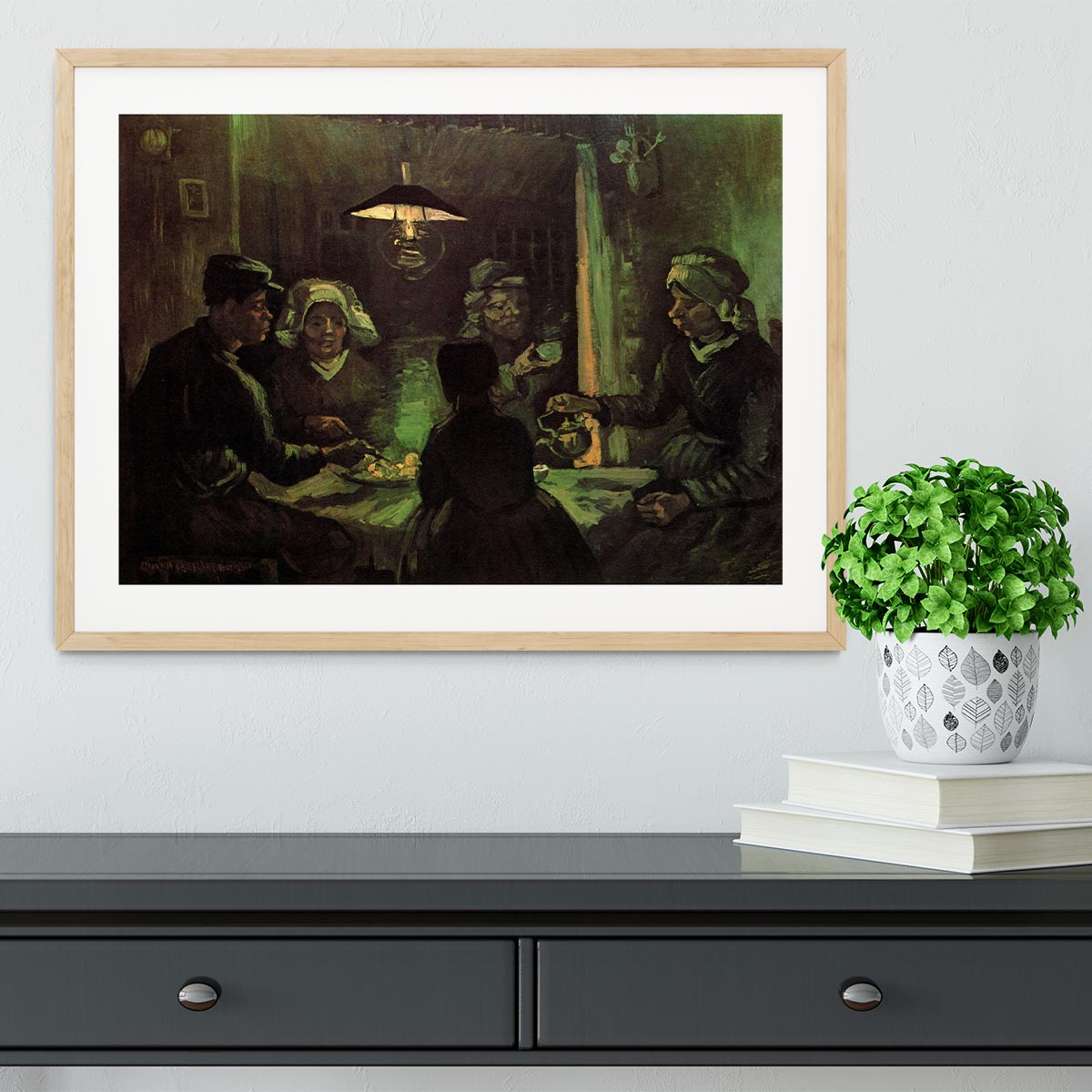The Potato Eaters by Van Gogh Framed Print - Canvas Art Rocks - 3