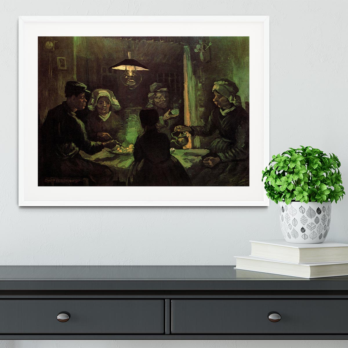 The Potato Eaters by Van Gogh Framed Print - Canvas Art Rocks - 5