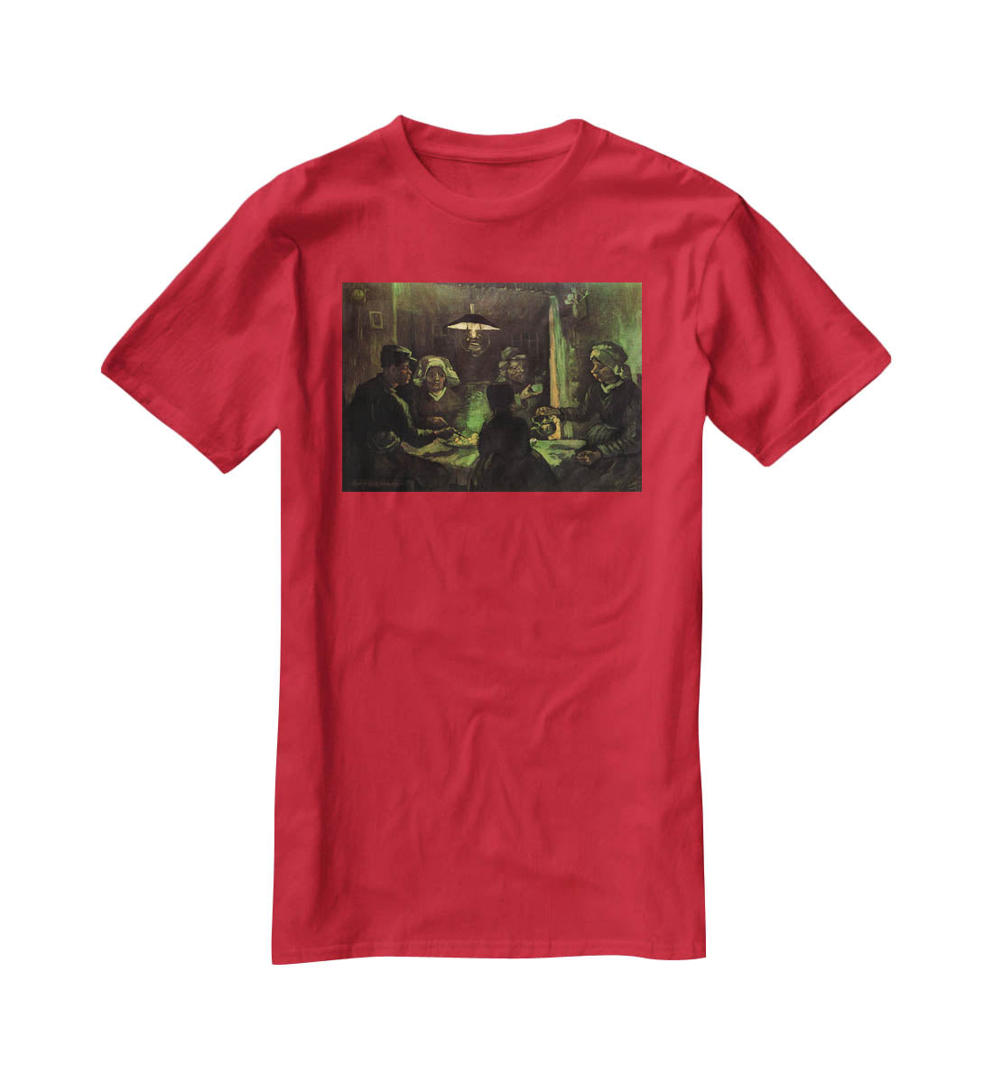The Potato Eaters by Van Gogh T-Shirt - Canvas Art Rocks - 4