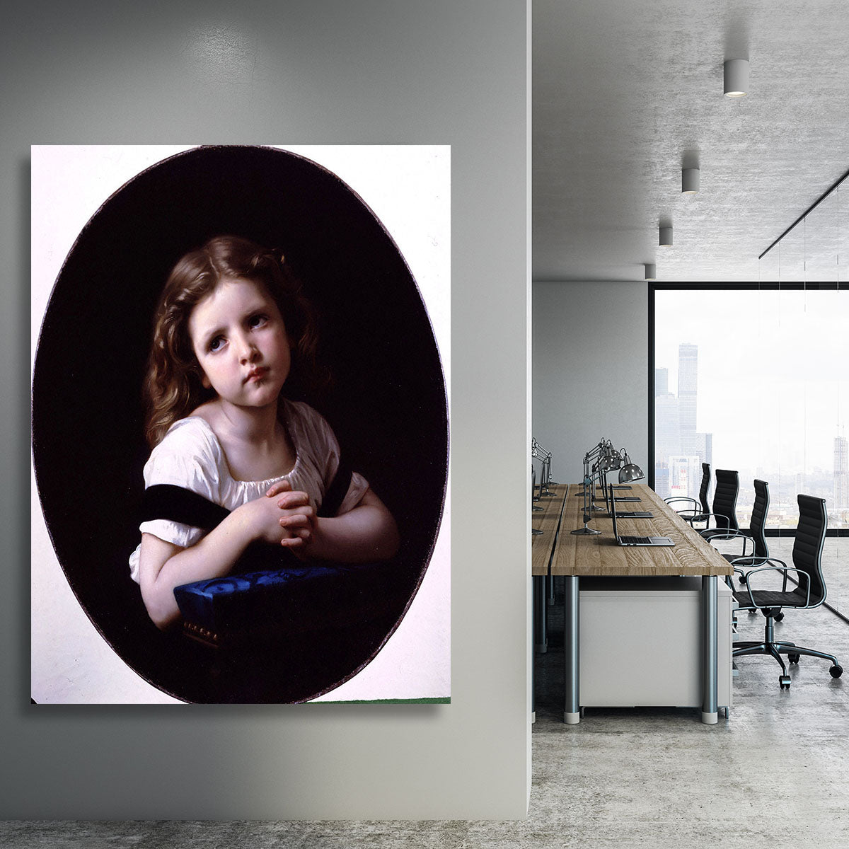 The Prayer By Bouguereau Canvas Print or Poster - Canvas Art Rocks - 3