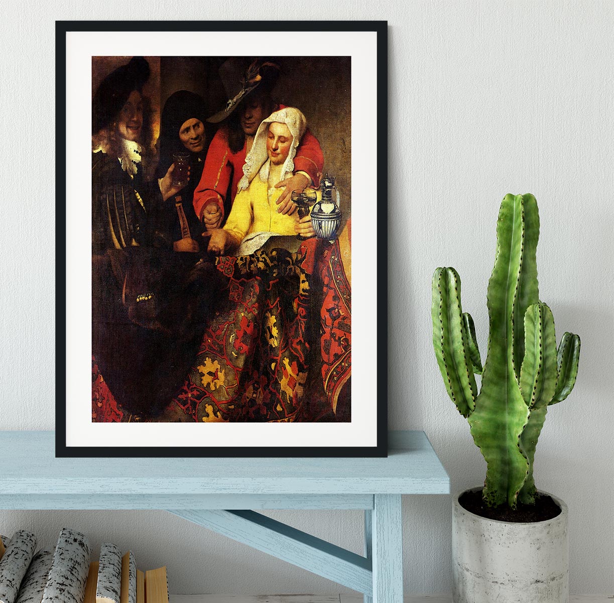 The Procuress by Vermeer Framed Print - Canvas Art Rocks - 1