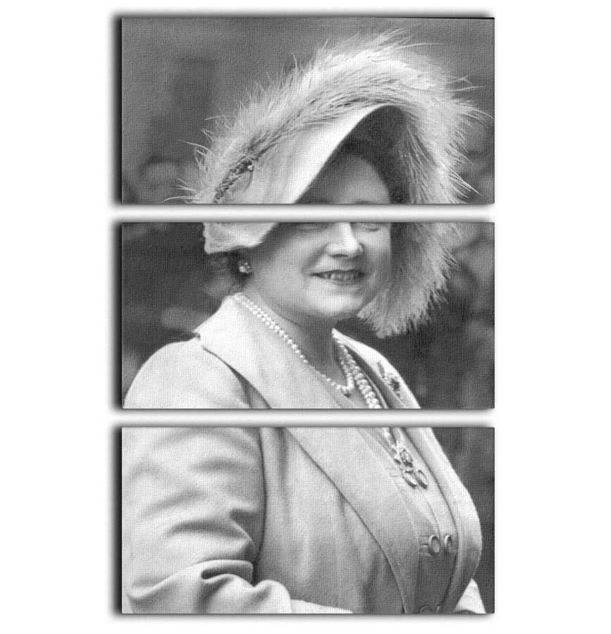 The Queen Mother at Lord Roberts Memorial Workshops in Dundee 3 Split Panel Canvas Print - Canvas Art Rocks - 1