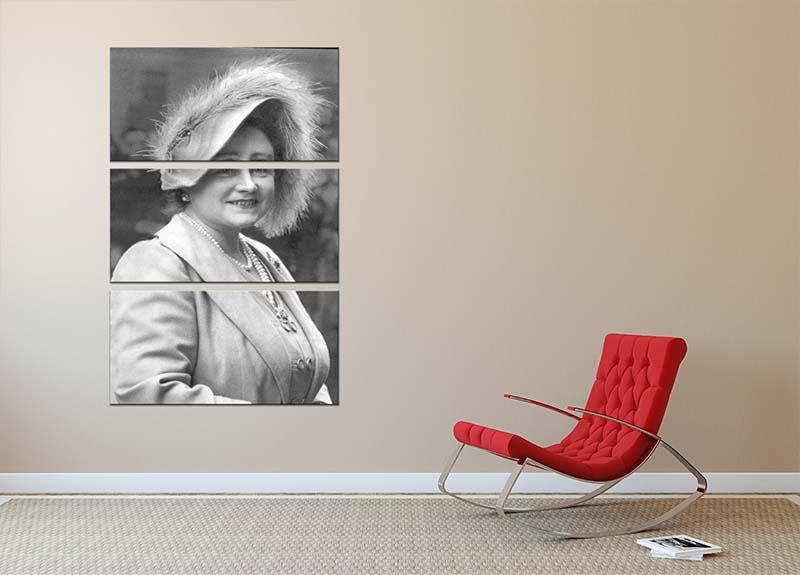 The Queen Mother at Lord Roberts Memorial Workshops in Dundee 3 Split Panel Canvas Print - Canvas Art Rocks - 2