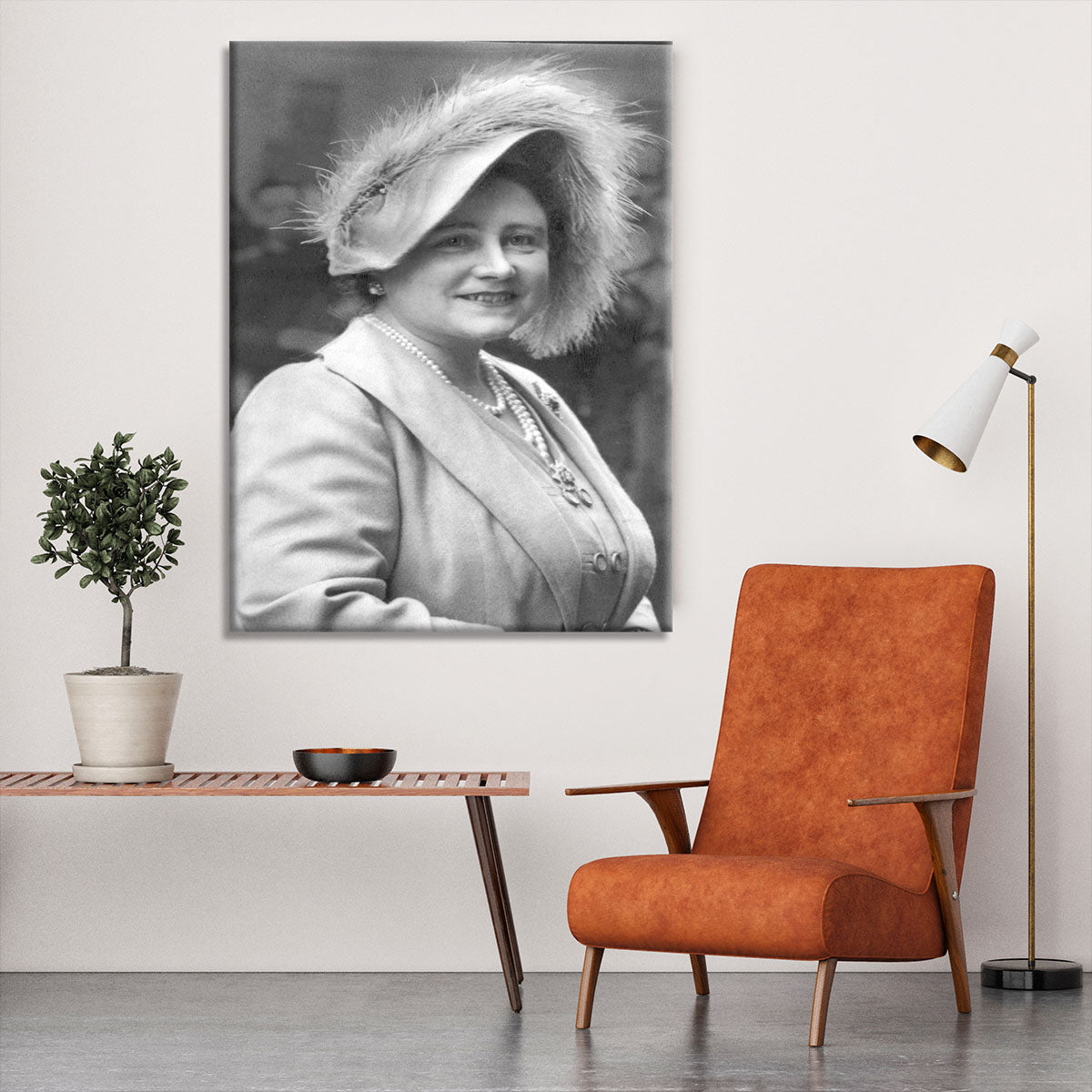 The Queen Mother at Lord Roberts Memorial Workshops in Dundee Canvas Print or Poster - Canvas Art Rocks - 6