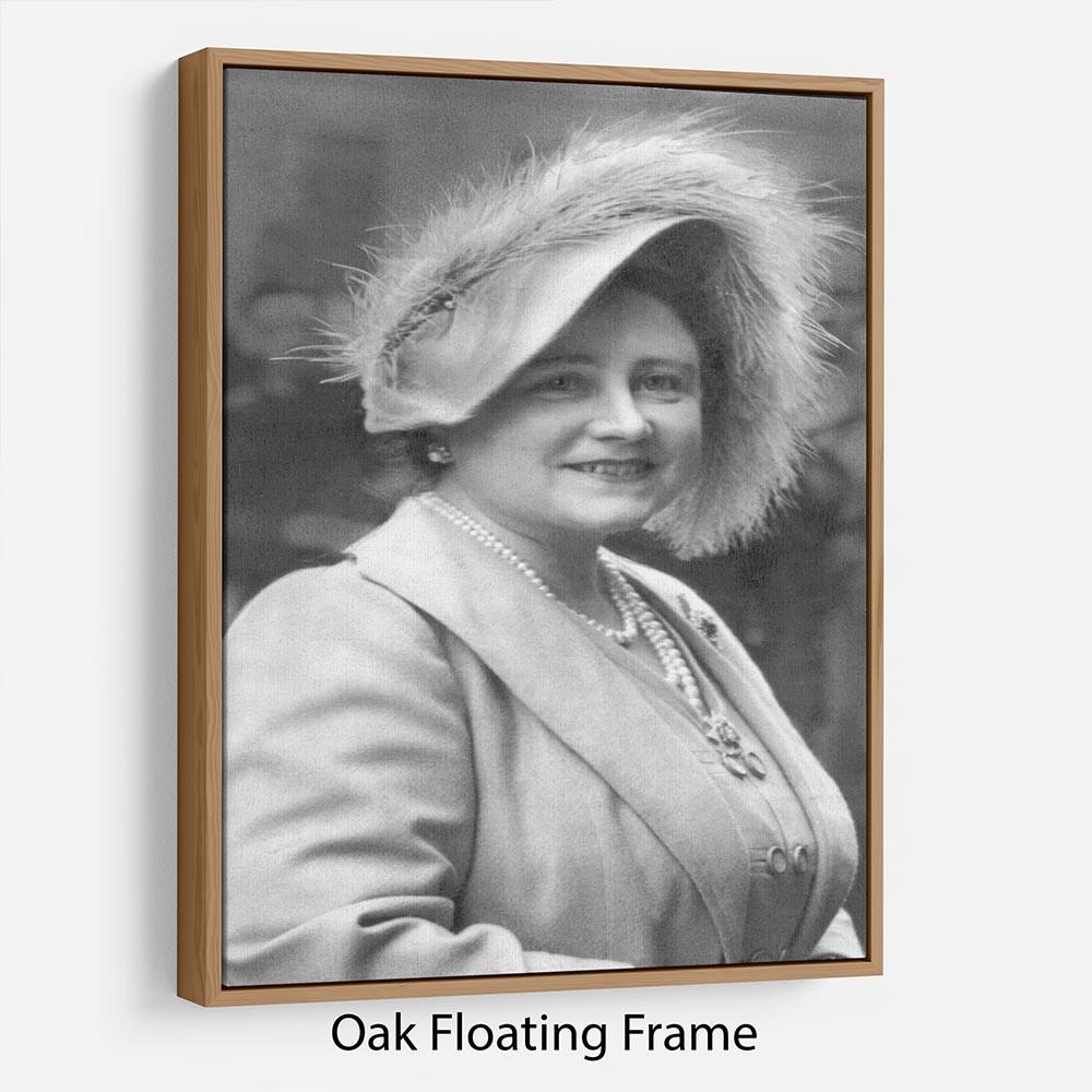 The Queen Mother at Lord Roberts Memorial Workshops in Dundee Floating Frame Canvas