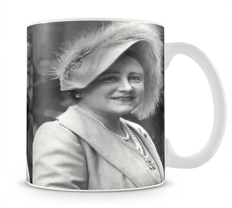 The Queen Mother at Lord Roberts Memorial Workshops in Dundee Mug - Canvas Art Rocks - 1