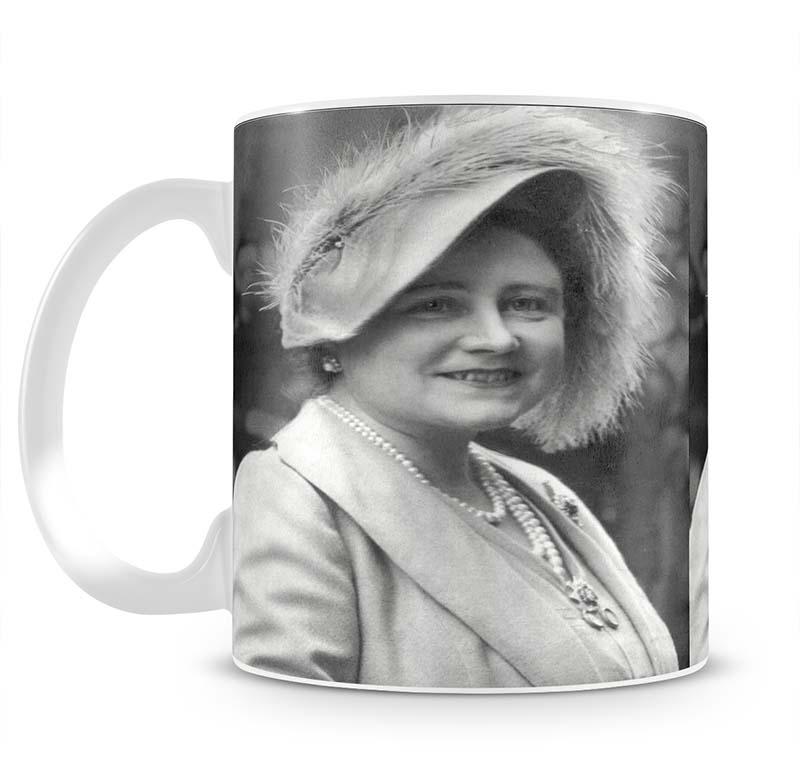 The Queen Mother at Lord Roberts Memorial Workshops in Dundee Mug - Canvas Art Rocks - 2