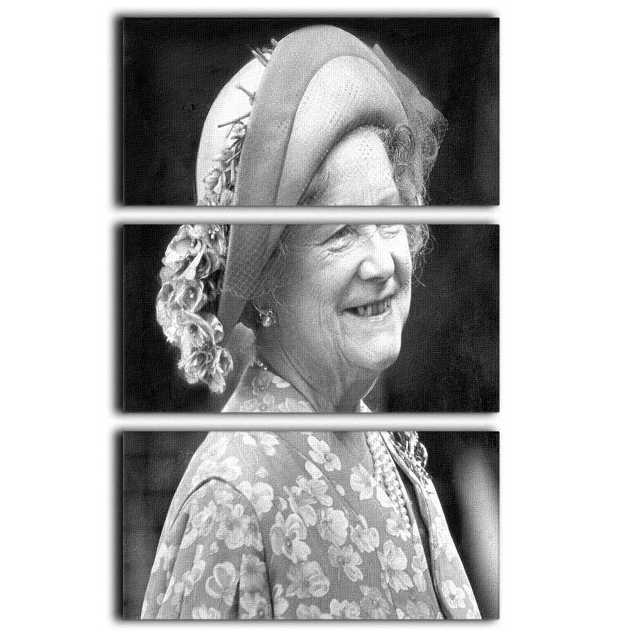 The Queen Mother at the Epsom Derby 3 Split Panel Canvas Print - Canvas Art Rocks - 1