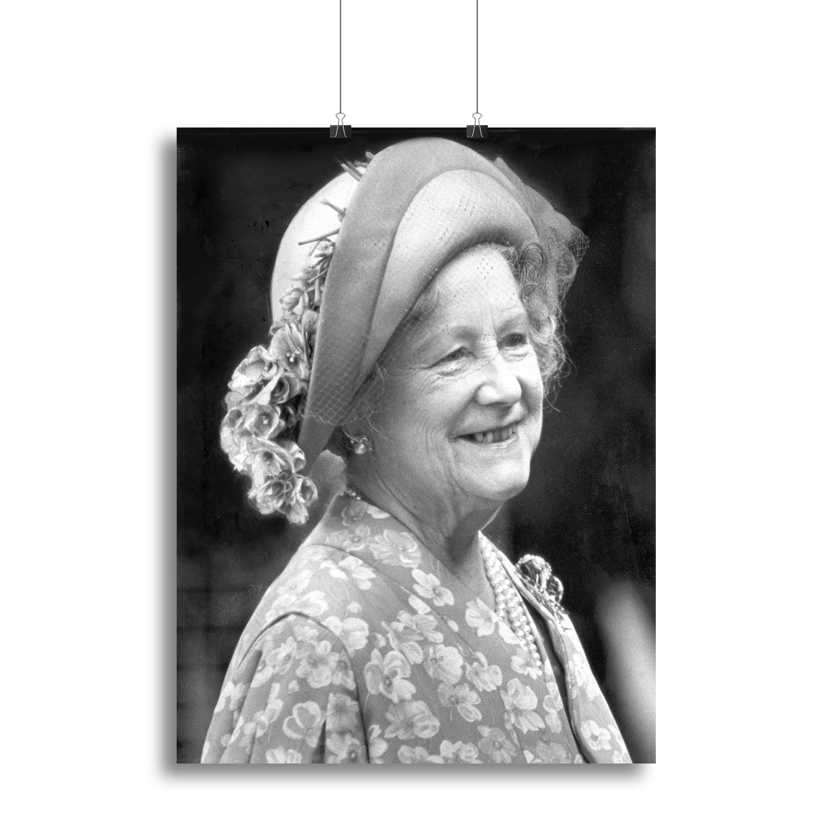 The Queen Mother at the Epsom Derby Canvas Print or Poster - Canvas Art Rocks - 2