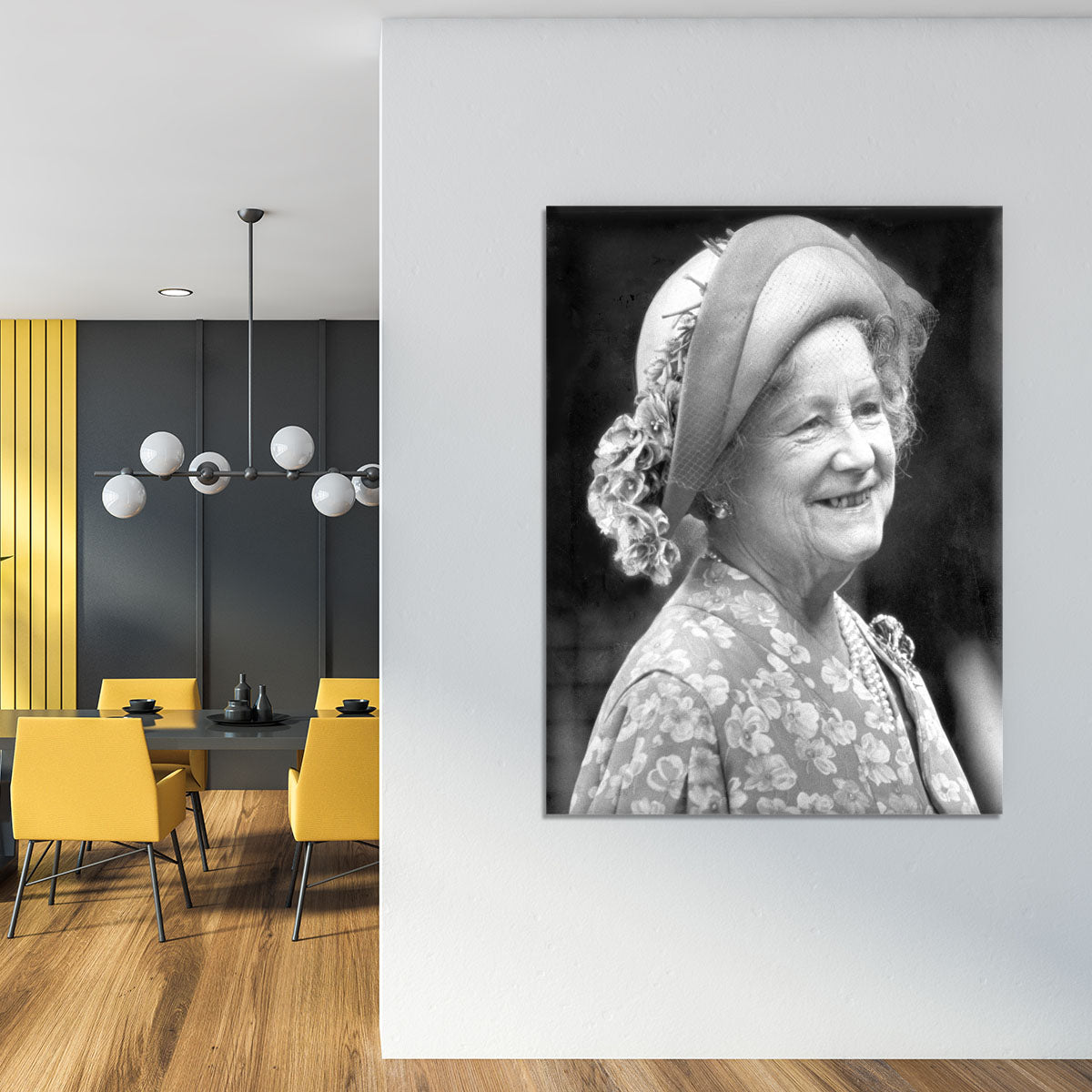 The Queen Mother at the Epsom Derby Canvas Print or Poster - Canvas Art Rocks - 4