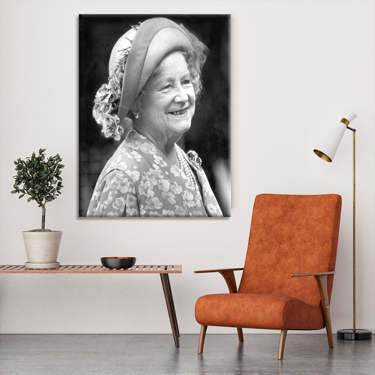 The Queen Mother at the Epsom Derby Canvas Print or Poster - Canvas Art Rocks - 6