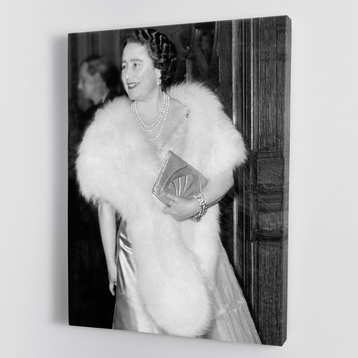 The Queen Mother on a night out at the Coliseum Canvas Print or Poster - Canvas Art Rocks - 1