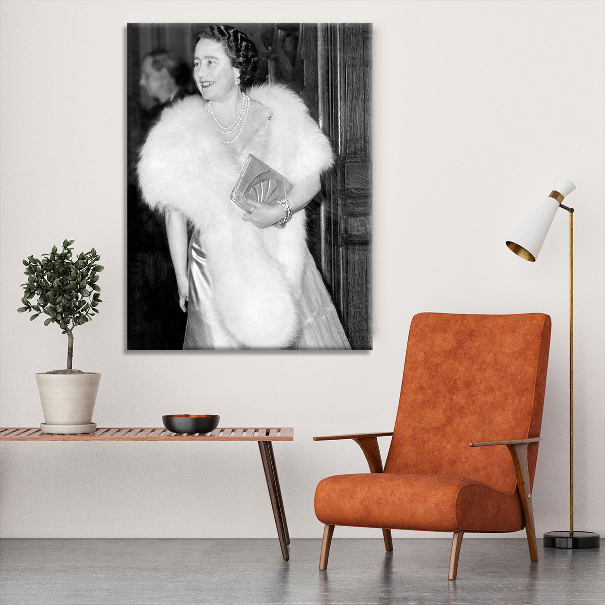 The Queen Mother on a night out at the Coliseum Canvas Print or Poster - Canvas Art Rocks - 6