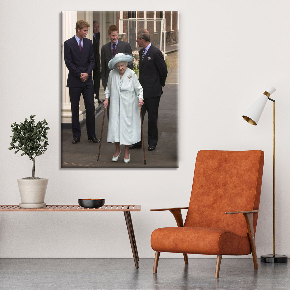 The Queen Mother on her 101st Birthday with family Canvas Print or Poster - Canvas Art Rocks - 6