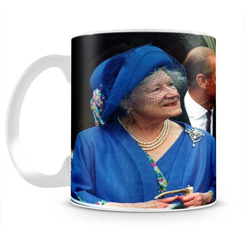 The Queen Mother with Prince William and Prince Harry Mug - Canvas Art Rocks - 2