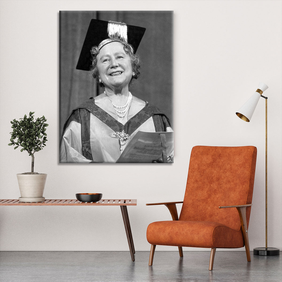 The Queen Mother with her honorary music degree Canvas Print or Poster - Canvas Art Rocks - 6
