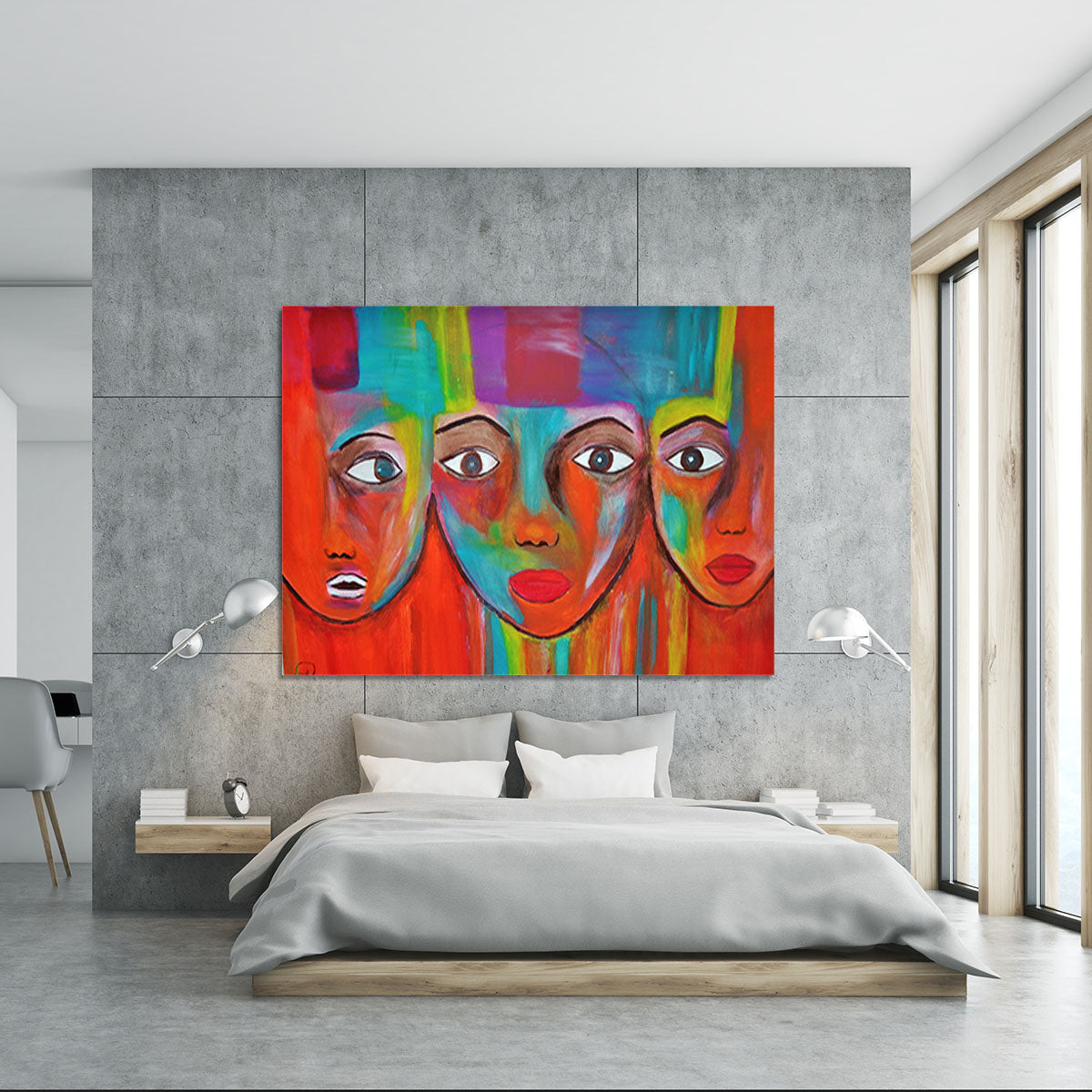 The Red Faces Canvas Print or Poster - Canvas Art Rocks - 5