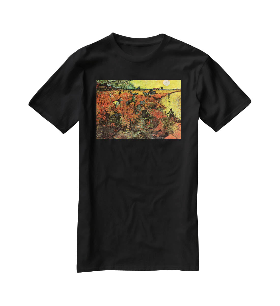 The Red Vineyard by Van Gogh T-Shirt - Canvas Art Rocks - 1