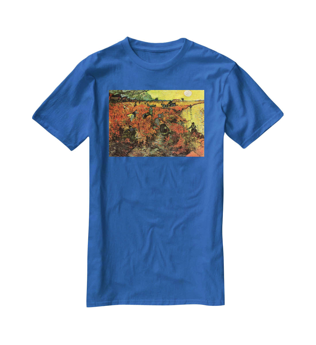 The Red Vineyard by Van Gogh T-Shirt - Canvas Art Rocks - 2